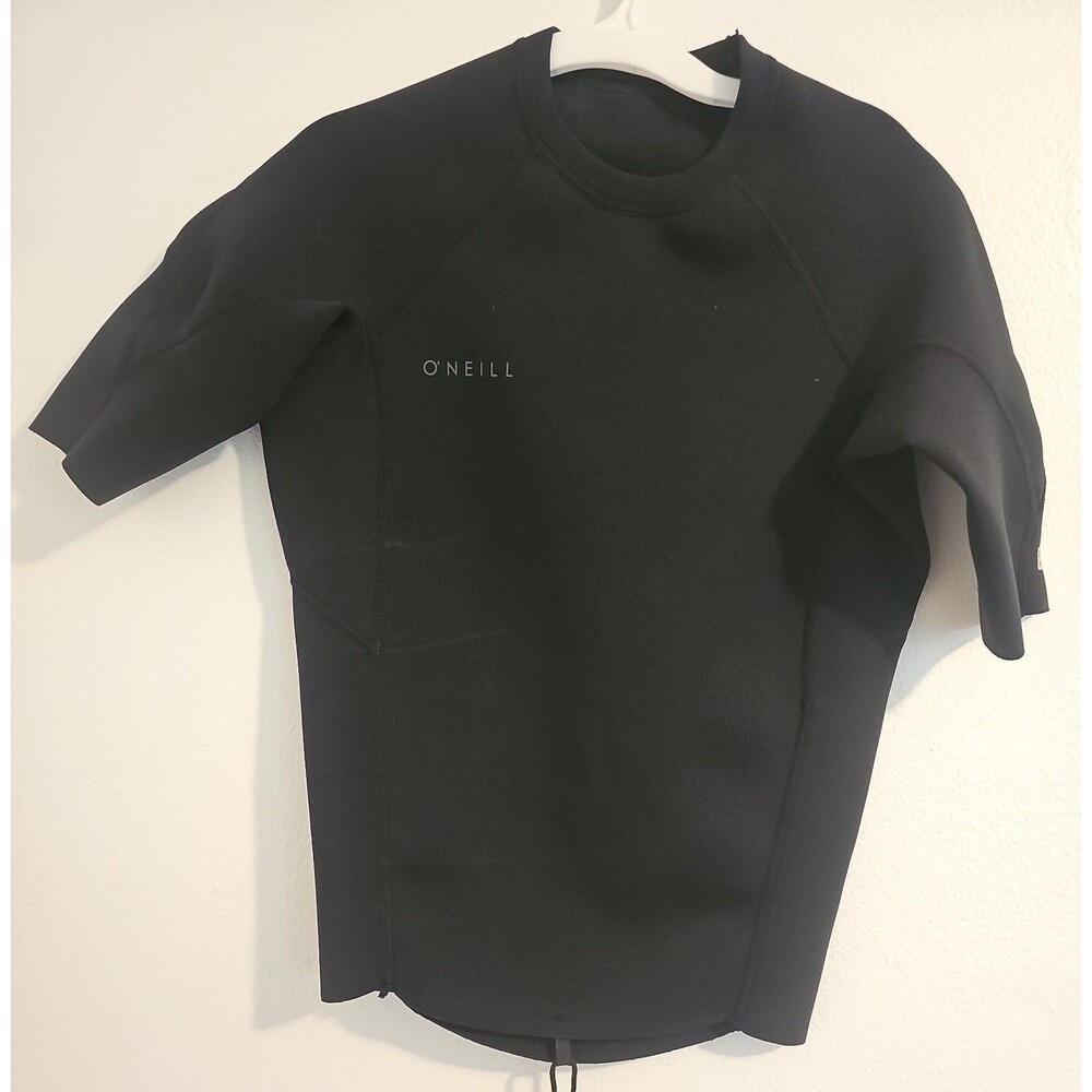 O'Neill Reactor-2 1mm Black Short Sleeve Wet Suit Jacket Sz Women's Small Surf
